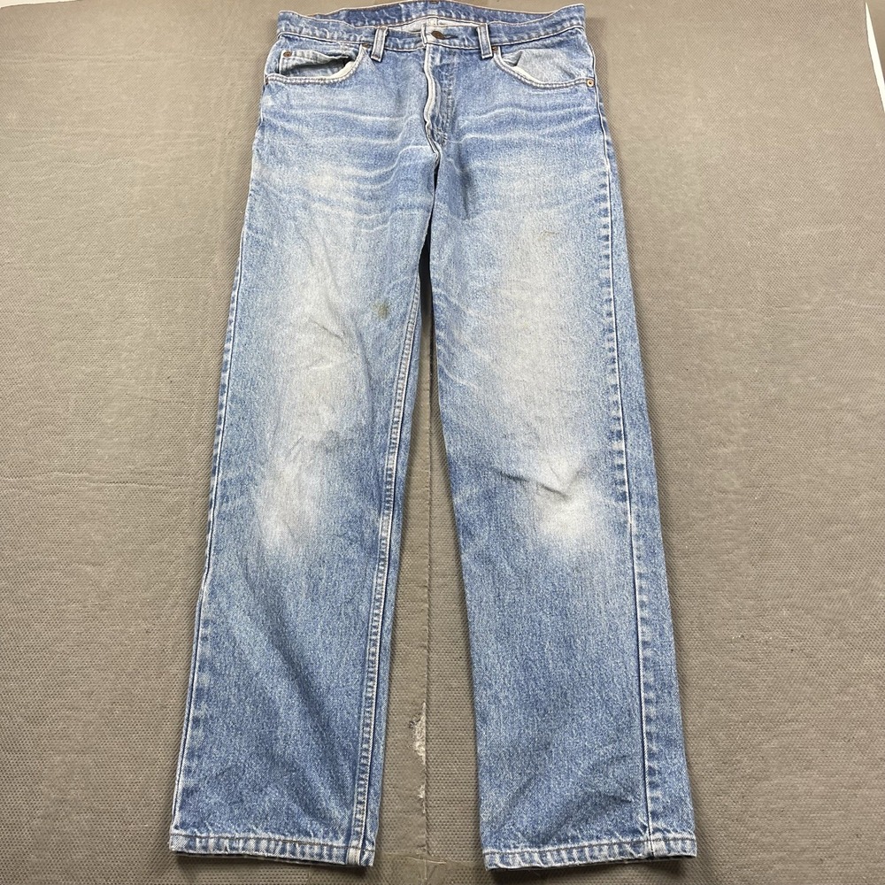 Vintage Levis 506 USA Jeans 32x21* Dark Wash Straight Leg 506-0218 Rigid Denim